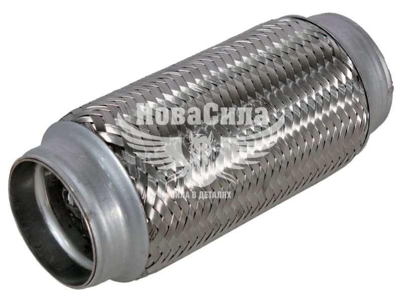Гофра глушника 64х200мм. 3-х шарова (CarLine) (довгий фланець) (CL 64х200)