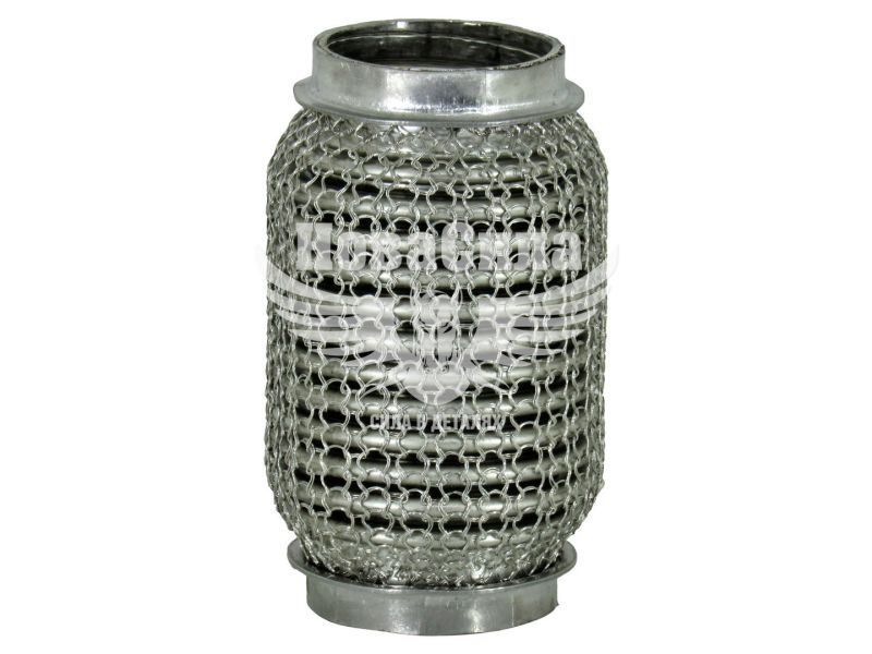 Гофра глушника 45х120мм. 3-х шарова Interlock, кольчуга (Walline) (короткий фланець) (WL 45x120 VW-OE)