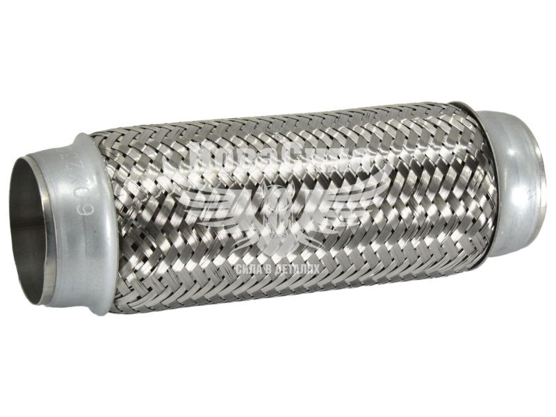 Гофра глушника 60х230мм. 3-х шарова (Shikoo) (довгий фланець) (60х230)