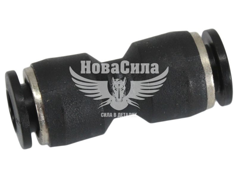З'єднувач аварійний трубки ПВХ прямий пластик 6х6мм. (ДК) (02.090.7820.015)