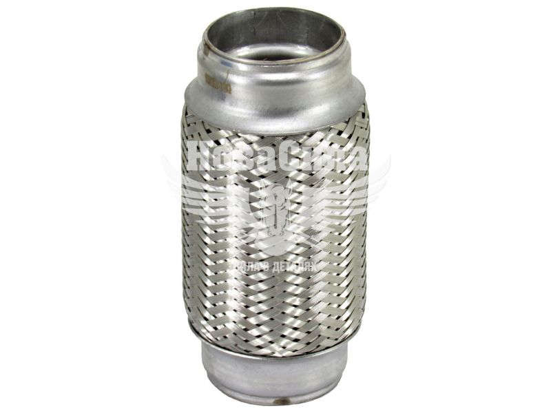 Гофра глушника 50х150мм. 3-х шарова (EuroEx) (довгий фланець) (50X150)