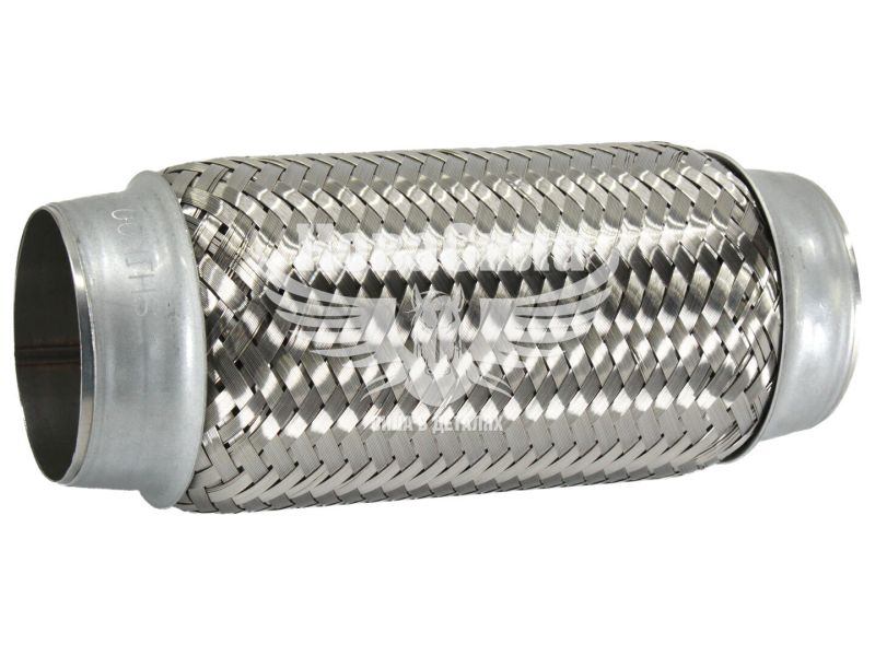 Гофра глушника 64х200мм. 3-х шарова (Shikoo) (довгий фланець) (64х200)
