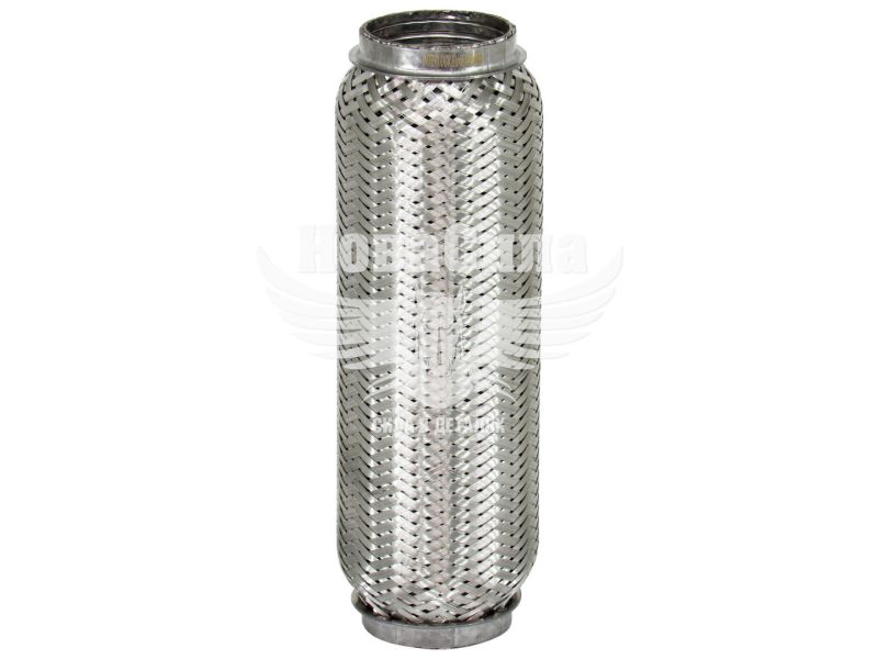 Гофра глушника 55х250мм. 2-х шарова Interlock (EuroEx) (короткий фланець) (55X250)