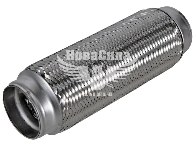 Гофра глушника 60х250мм. 3-х шарова (Walline) (довгий фланець) (WL 60х250)