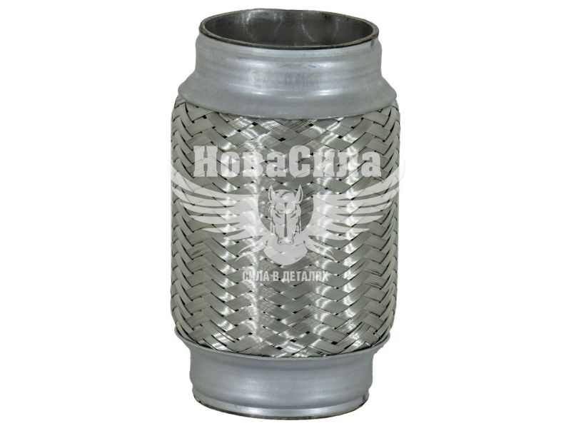 Гофра глушника 64х150мм. 3-х шарова (CarLine) (довгий фланець) (CL  64x150)