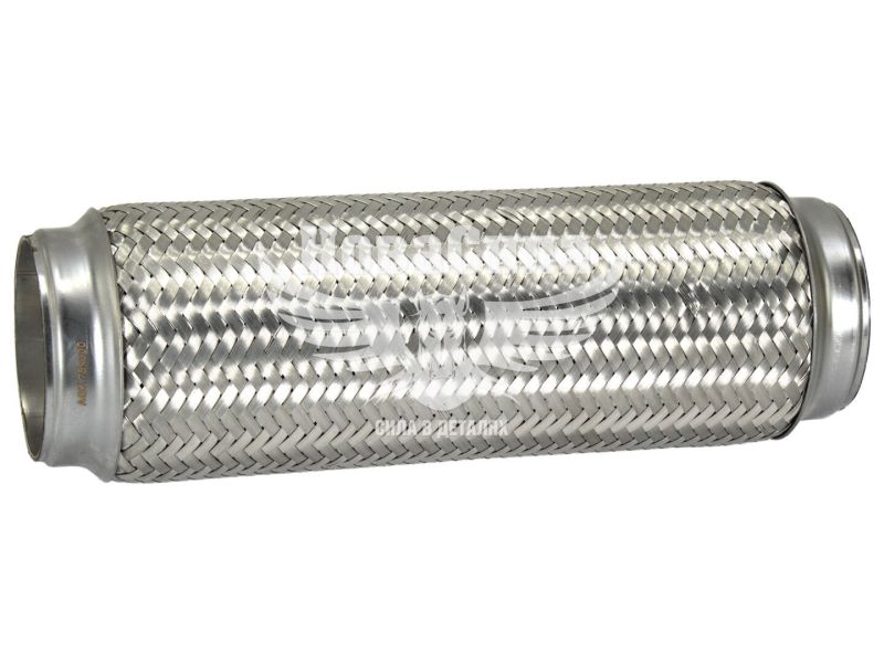 Гофра глушника 75х300мм. 3-х шарова (AGK) (довгий фланець) (A75300)