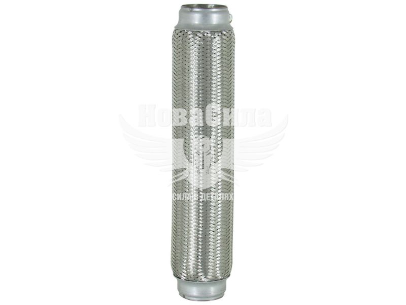 Гофра глушника 50х350мм. 3-х шарова (CarLine) (довгий фланець) (CL 50х350)
