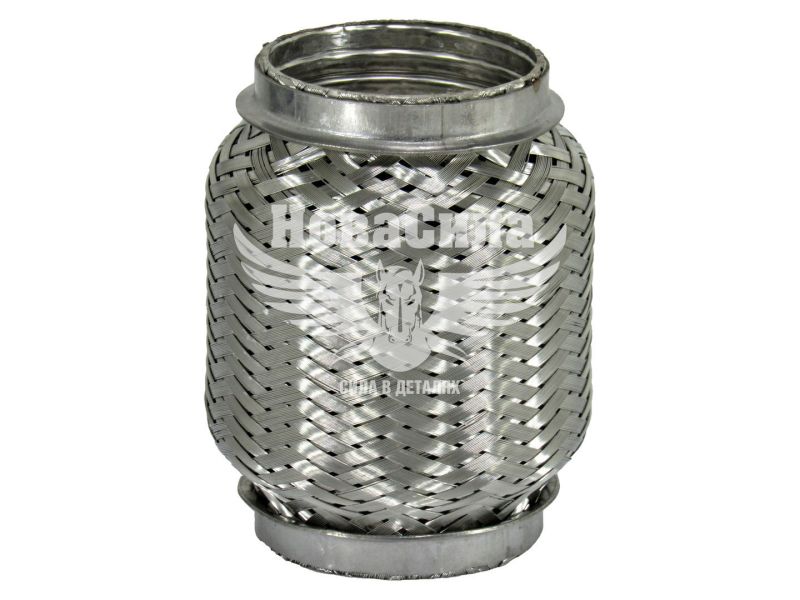 Гофра глушника 60х115мм. 2-х шарова (EuroEx) (короткий фланець) (60X115)