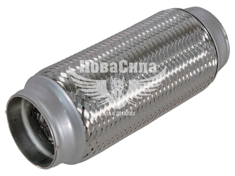 Гофра глушника 75х200мм. 3-х шарова (Walline) (довгий фланець) (WL 75х200)