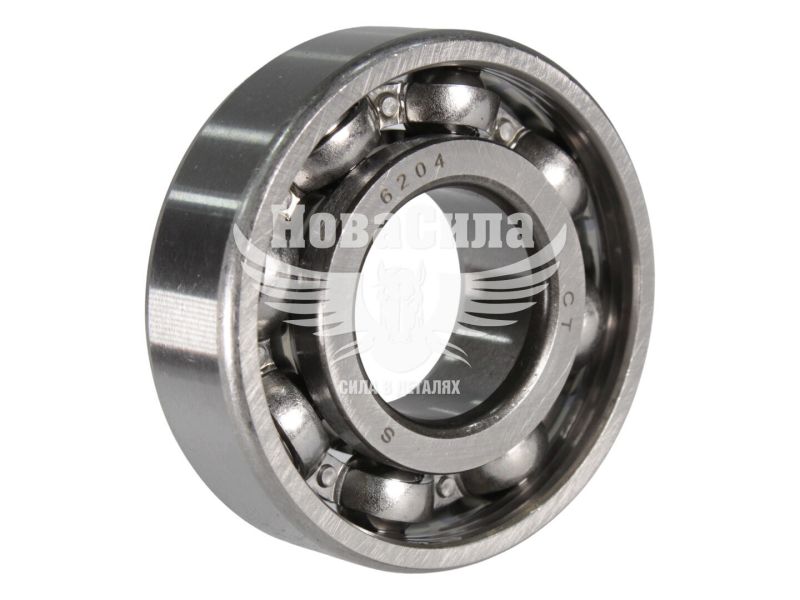 Підшипник шариковий 204 6204 (CT) (47х20х14) короб. отбора потуж. ГАЗ, двиг. КамАЗ, ДТ-75, Т-150 (204 "6204")