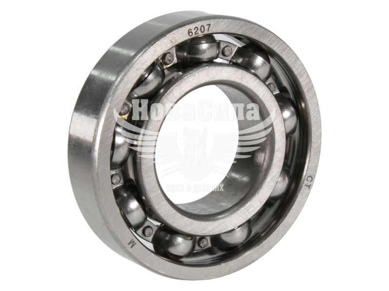 Підшипник шариковий 207 6207 (CT) (72х35х17) системи охолодження ЗИЛ, компресора ЗИЛ, ГАЗ, КамАЗ, гальмівної системи КрАЗ, УРАЛ (207 "6207")