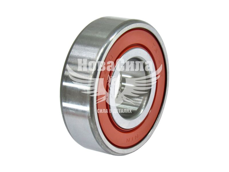 Подшипник шариковый 180204 6204-2RS (SNR) (47х20х14) рул. упр. ГАЗ, вентилятор Т-25 (6204LLU/5K)