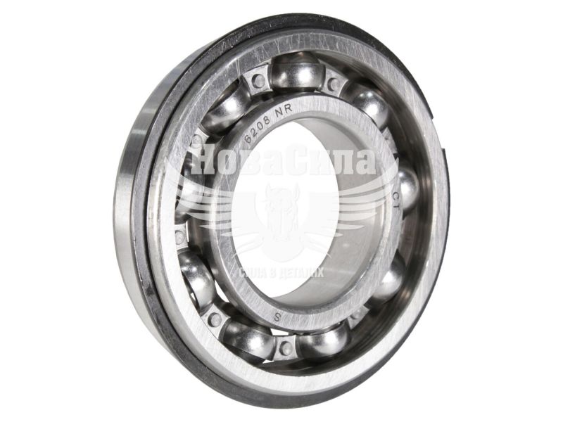Подшипник шариковый 50208 6208NR (CT) (80х40х18) вал ведущей. КПП УАЗ, короб. отбора мощн. УРАЛ (50208 "6208N")