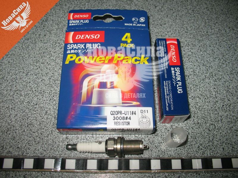 Свіча запалювання довга (Denso) D11 1 кон. ключ 16 (к-т.-4шт.) (Q20PRU11.4)