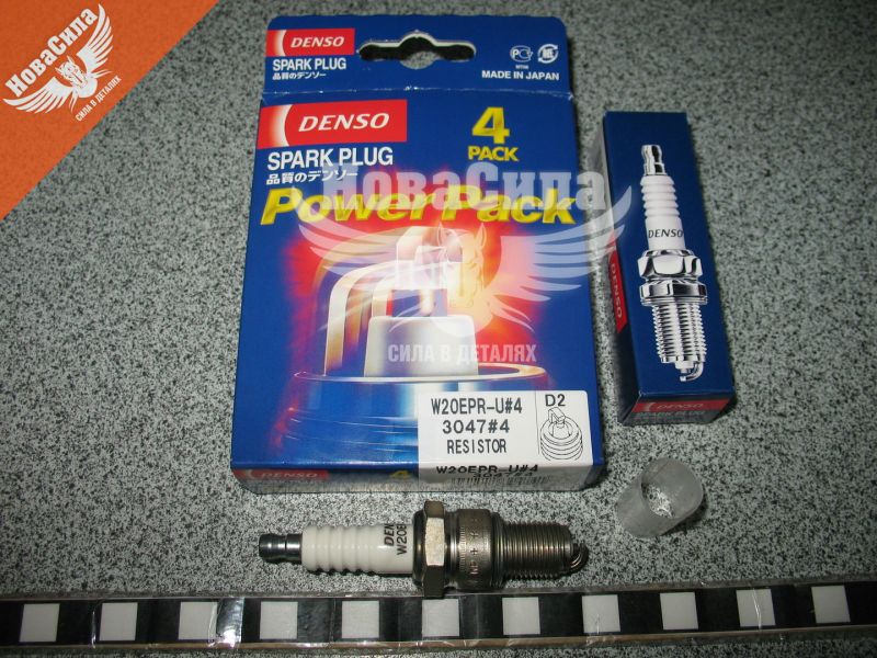 Свіча запалювання довга (Denso) D2 1 кон. ключ 21 (к-т.-4шт.) (W20EPRU.4)