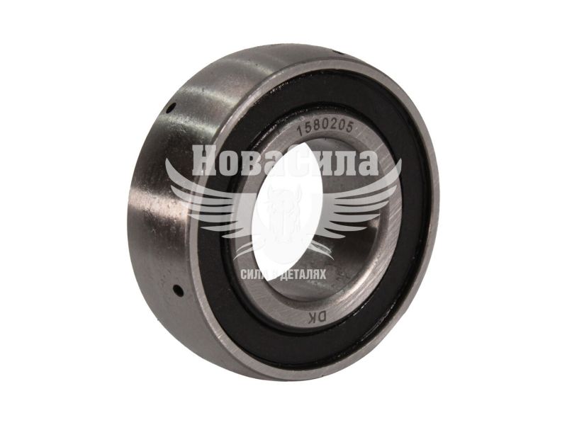Підшипник шариковий радіальний 1580205 K6205-2RS (ДК) (25х52х16) (з сферичною посадковою поверхнею) (1580205)