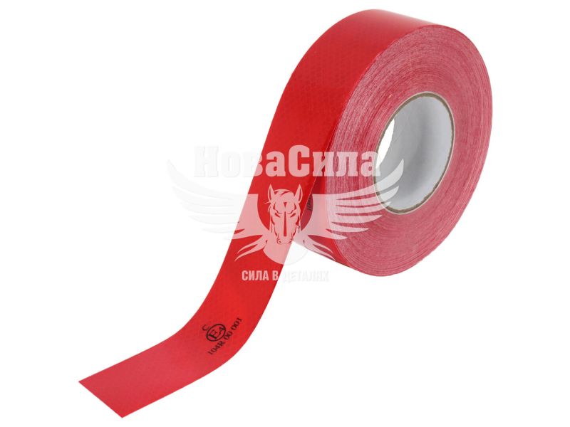 Світловідображаюча стрічка для контейнера (Skadi) червона 50мм. (5cm*50m)