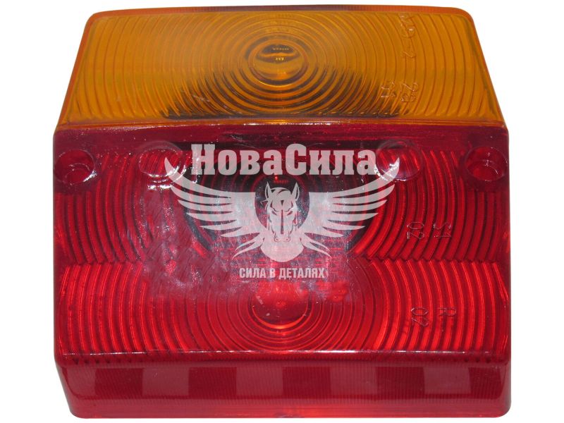 Скло ліхтаря прицепа Унів. квадрат. (Руслан Комплект) (Ф-400.01.00)