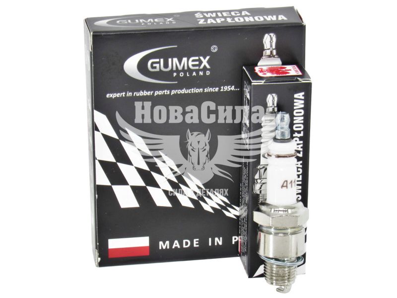 Свіча запалювання коротка (Gumex) А-11ДВ 1 кон. ключ 21 (24, 2410-Газ 402дв.) (А11ДВ)