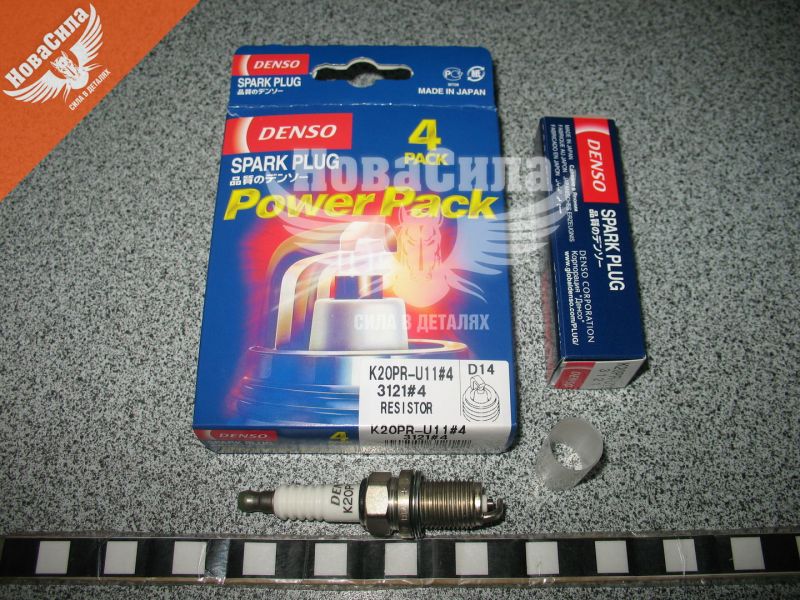 Свіча запалювання довга (Denso) D14 1 кон. ключ 16 (к-т.-4шт.) (K20PRU11.4)