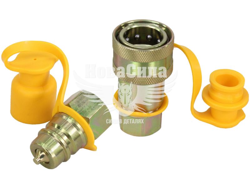 Швидкороздільне зєднання M22x1.5 жовте (Skadi) (повітряної системи) з заглушкою