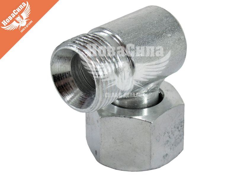 Штуцер кутовий S27 з гайкою М22х1,5-М22х1,5 (ДК) (DK-8227)
