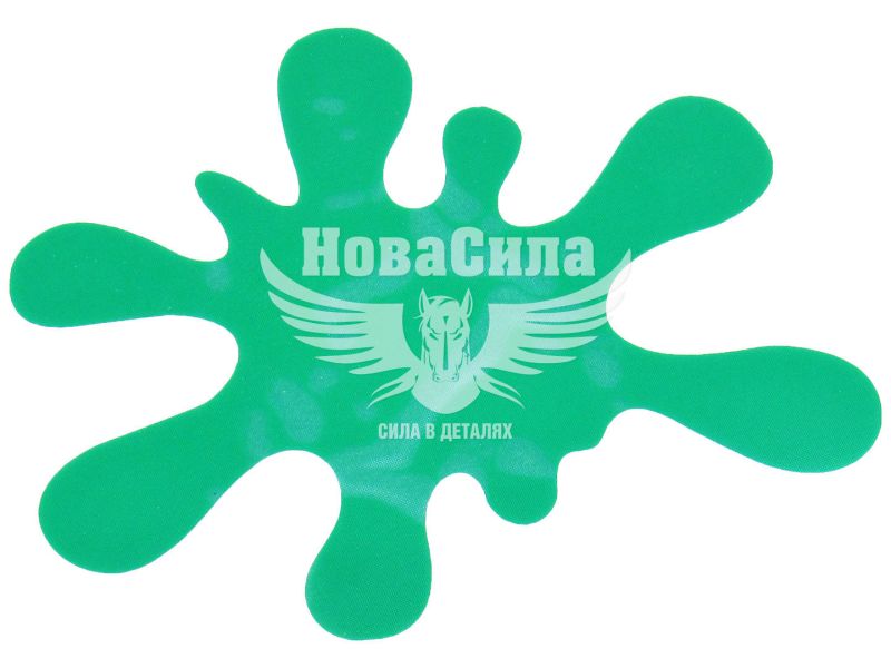 Наклейка Клякса (зелена) 15х12,8 (103)