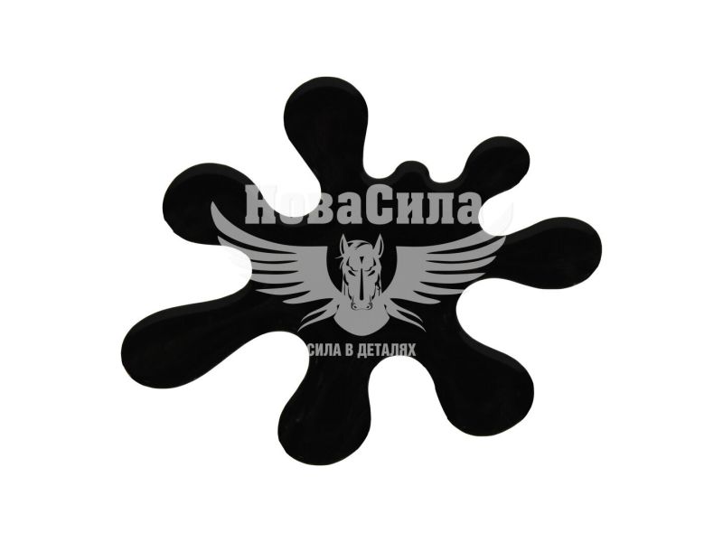 Наклейка Клякса (силікон чорна) 8.5х7 (69-1)