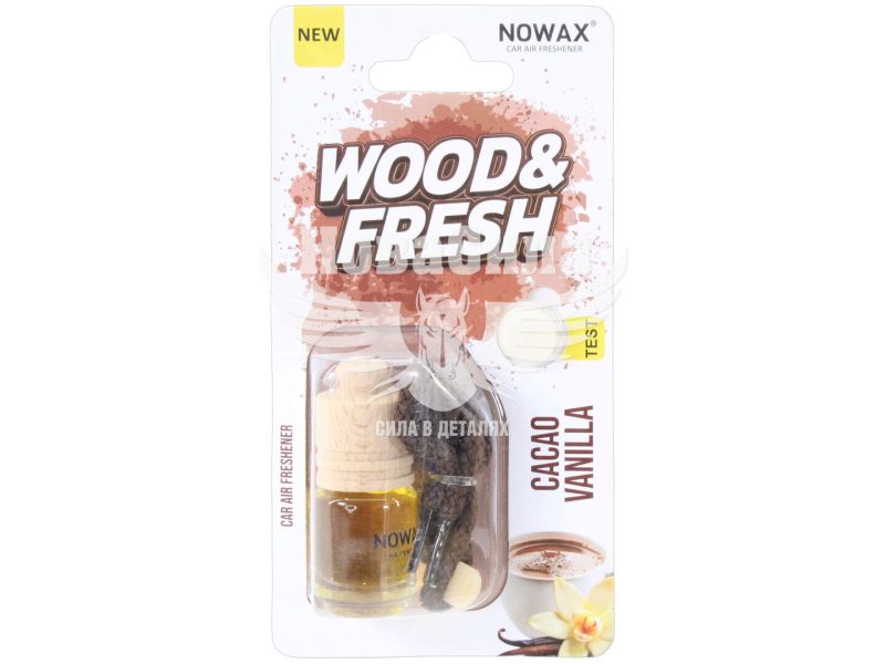 Ароматизатор (Nowax) Wood&Fresh Cacao Vanilla (рідкий в банці) (NX92013)