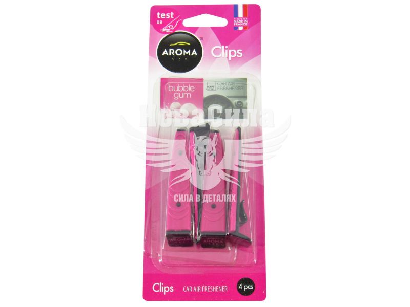Ароматизатор (Aroma Car) Clips Bubble Gum (кліпса) 5гр. (92382)