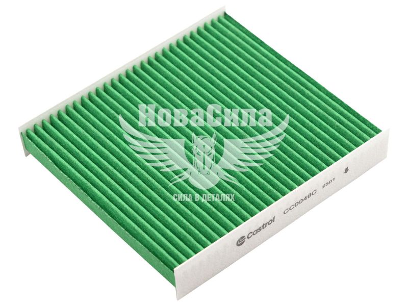 Фільтр салону (Castrol) Renault Logan з12р.в. (вугільний) (CC0049C)