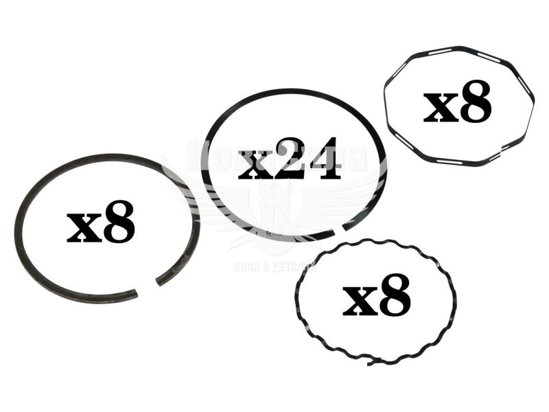 Кільця поршневі 24, 2410-Газ 93.0 вузкі (МЗПК) 53-Газ