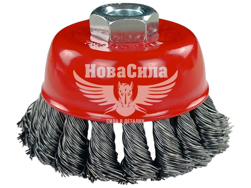 Щітка торцева з плетеного дроту WERK 85 мм M14 (WE107285/7132681) (40384)