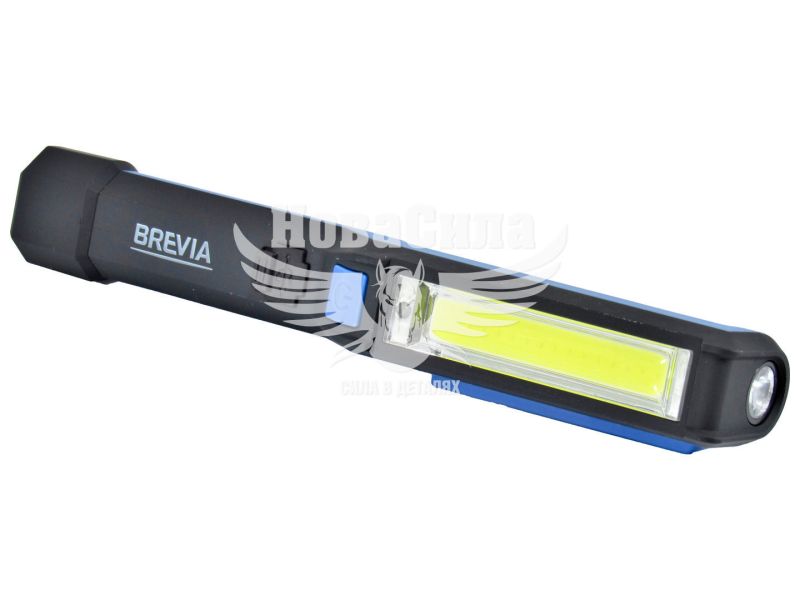 Лампа переносна (Brevia) LED Pen Light 2W COB+1W LED 150lm, 900mAh, microUSB (11220)