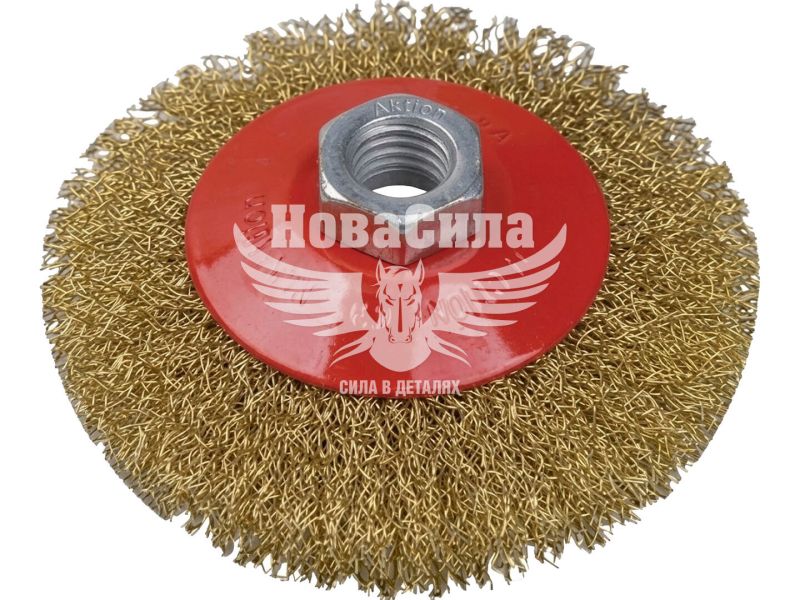 Щітка конусна з гофрованого дроту WERK 115 мм M14 (WE107515/7132622) (40388)