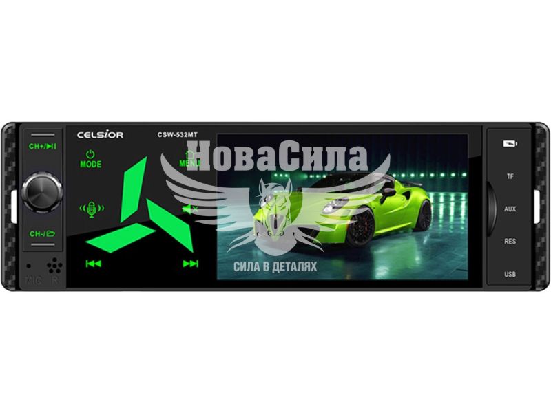 Автомагнітола 1-DIN (Celsior) USB+SD Card+AUX CSW-532M (з монітором) (CSW-532MT)