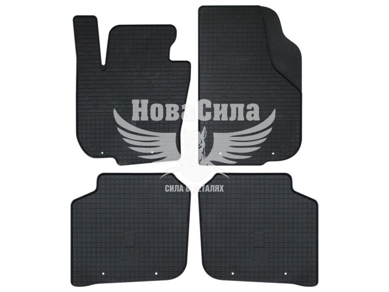 Автокилимки в салон Skoda Super B II з08-15р.в. (Budget) (гумові) кт.-4шт.