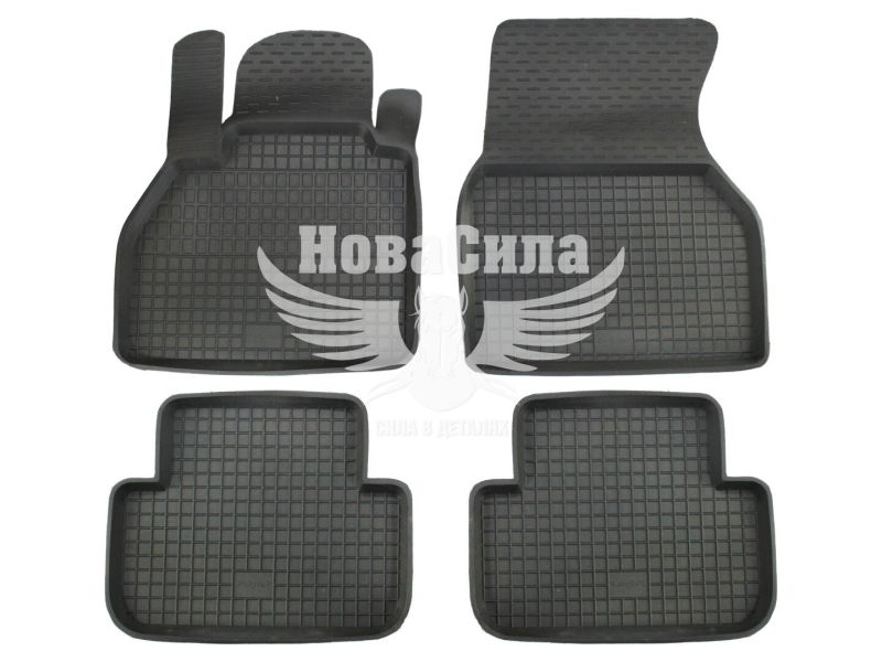 Автокилимки в салон Renault Kangoo з08р.в. (Polytep) (гумові) кт.-4шт. (MB Citan з12р.в.) (високий борт)