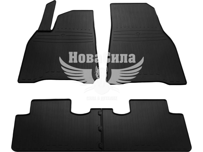 Автокилимки в салон Tesla Model Y з20р.в. (EU version) (Stingray) (гумові) кт.-4шт. (1050064)