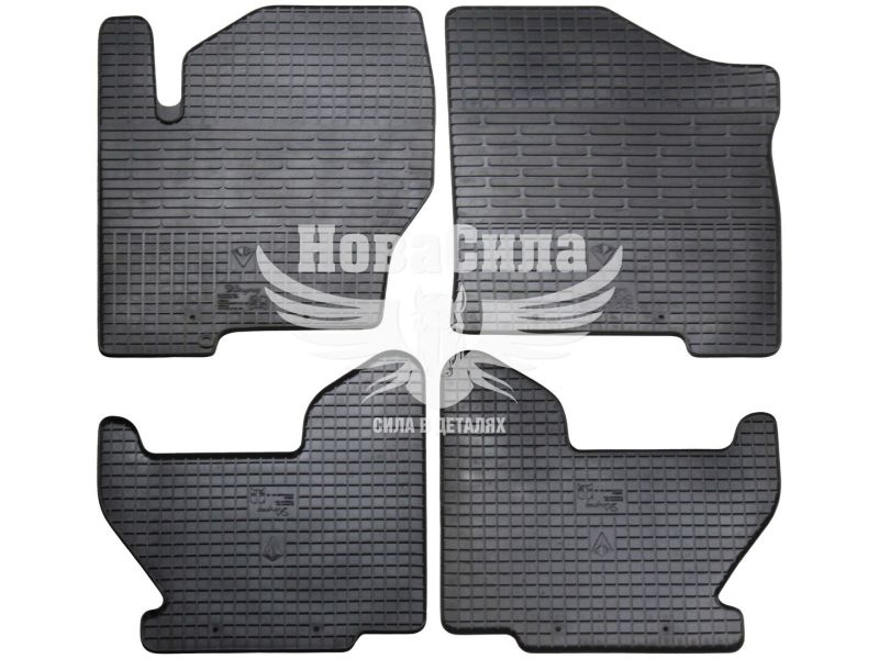 Автокилимки в салон Nissan Navara з06-15р.в. (Stingray) (гумові) кт.-4шт. (1014154)