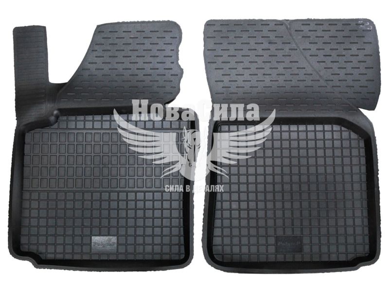 Автокилимки в салон VW Caddy з03-20р.в. (Polytep) (гумові) кт.-2шт. передні (високий борт)