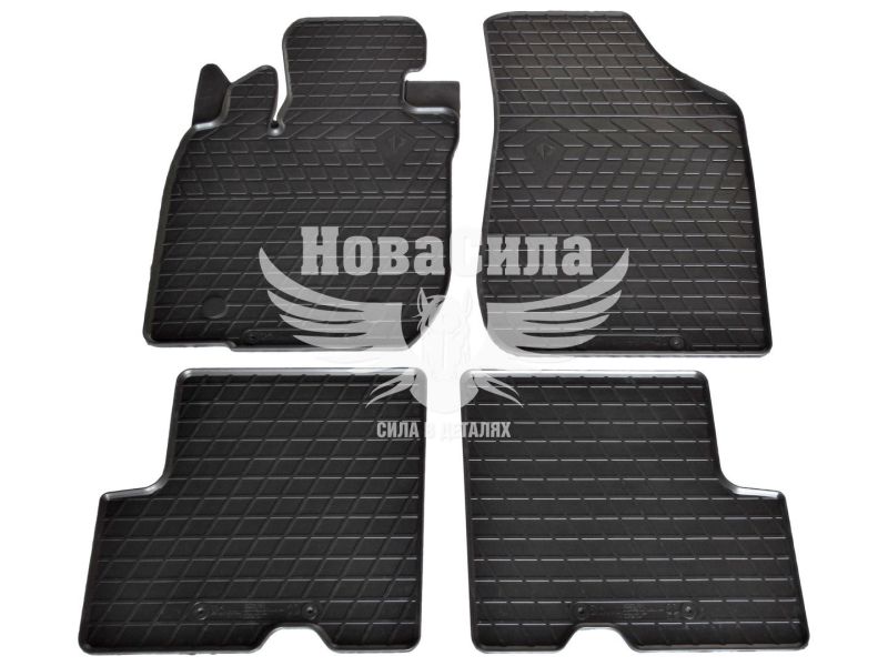 Автокилимки в салон Dacia Logan з04-12р.в. (Stingray) (гумові) кт.-4шт. (Logan MCV з06-12р.в., Sandero з07-12р.в. , Duster з10-15р.в. ) (1004064)