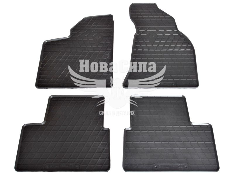 Автокилимки в салон 2110-12 (Stingray) (гумові) кт.-4шт. (2170-Пріора) (1036024)