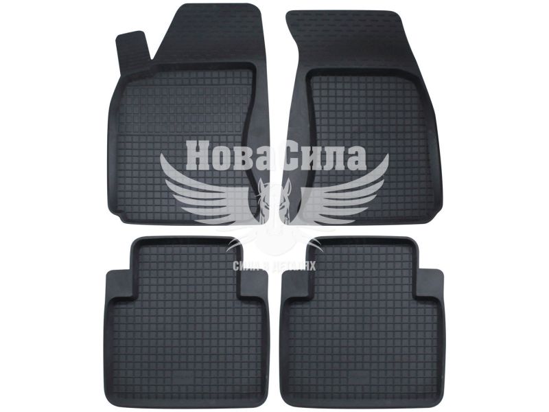 Автокилимки в салон Skoda Super B I з01-08р.в. (Polytep) (гумові) кт.-4шт. (високий борт)