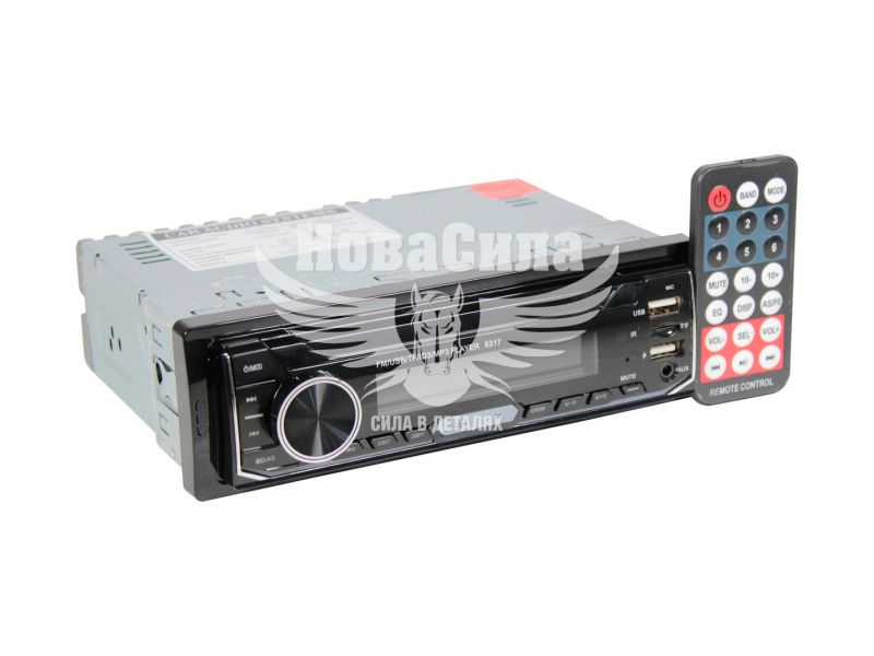 Автомагнітола 1-DIN (КНР) USB+SD Сard+AUX+Bluetooth 6317RGB (1DIN MP3 6317 RGB)
