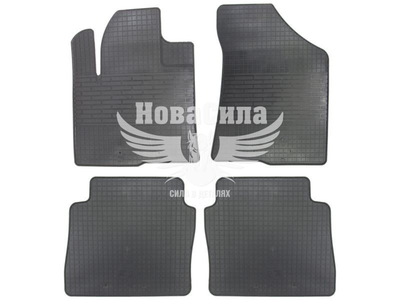 Автокилимки в салон Hyundai Santa Fe з06-13р.в. (Stingray) (гумові) кт.-4шт.