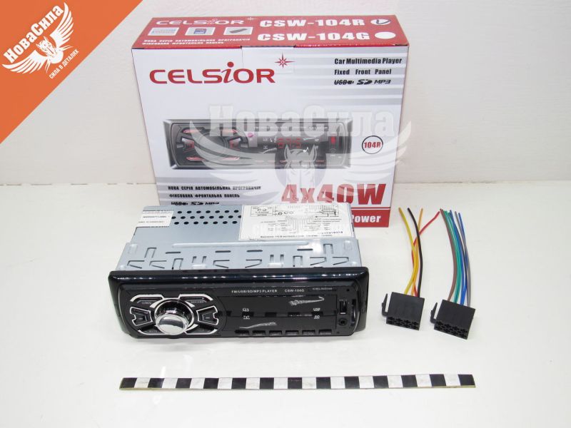 Автомагнітола 1-DIN (Celsior) USB+SD Card+AUX CSW-104R (CSW-104R)