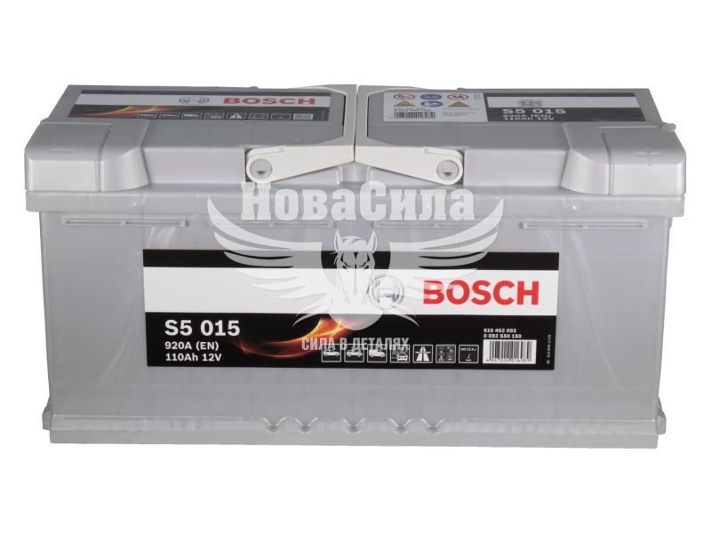 АКБ 110-А/Ч (Bosch) S-5 (R+) 920A (393х175х190мм.) (0092S50150)
