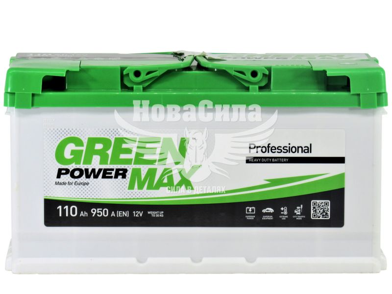 АКБ 110-А/Ч (Green Power Max) (R+) 950А (350х175х190мм.)