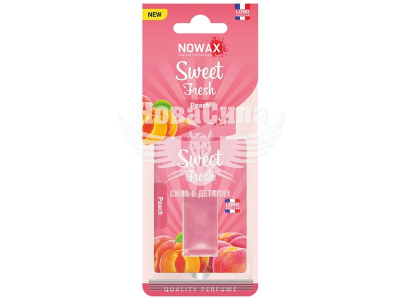 Ароматизатор (Nowax) Sweet Fresh New Peach (рідкий картка) 5мл. (NX00126)